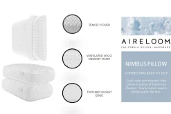 Aireloom Nimbus Visco Pillow Low