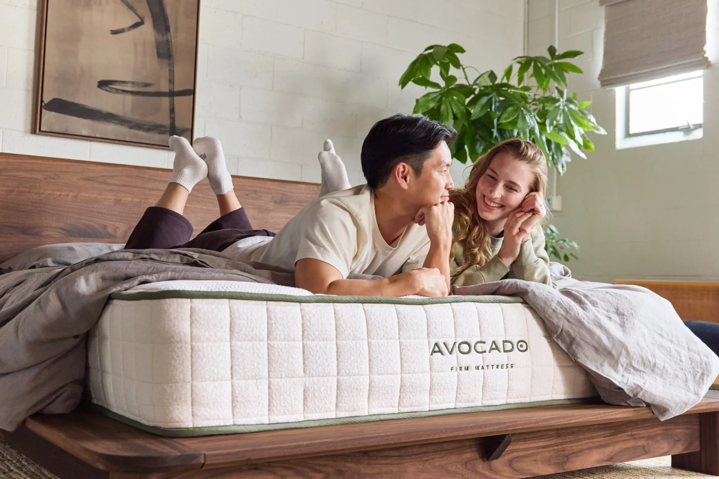 Avocado Green Hybrid Firm Mattress 11.5"