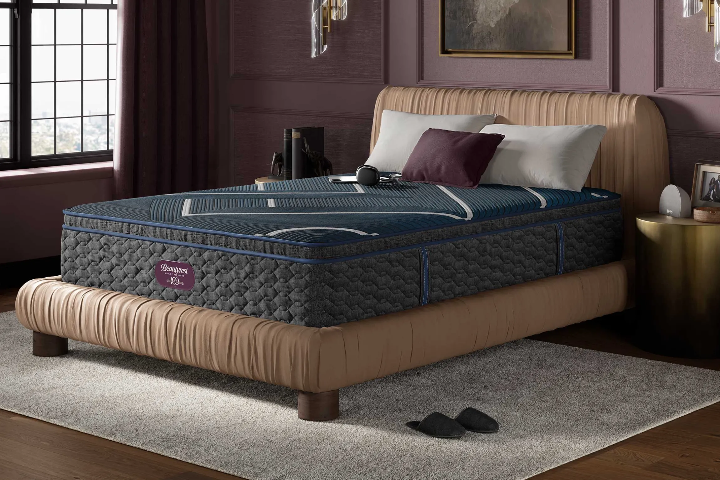 Beautyrest World Class Hybrid Level 4 Hybrid Medium Apex Pillow Top Mattress 14.25"