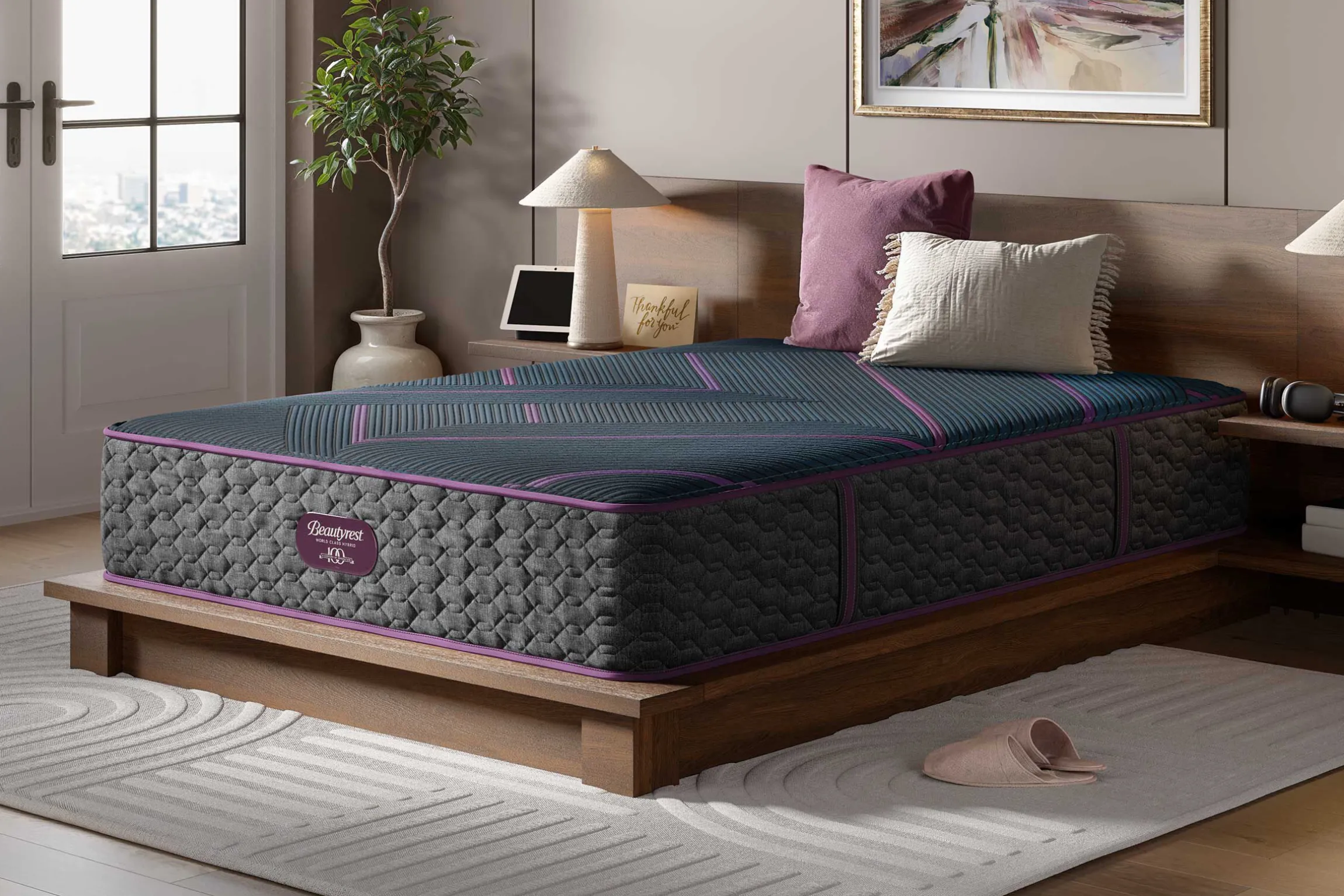 Beautyrest World Class Hybrid Level 3 Hybrid Plush Tight Top Mattress 13.25"