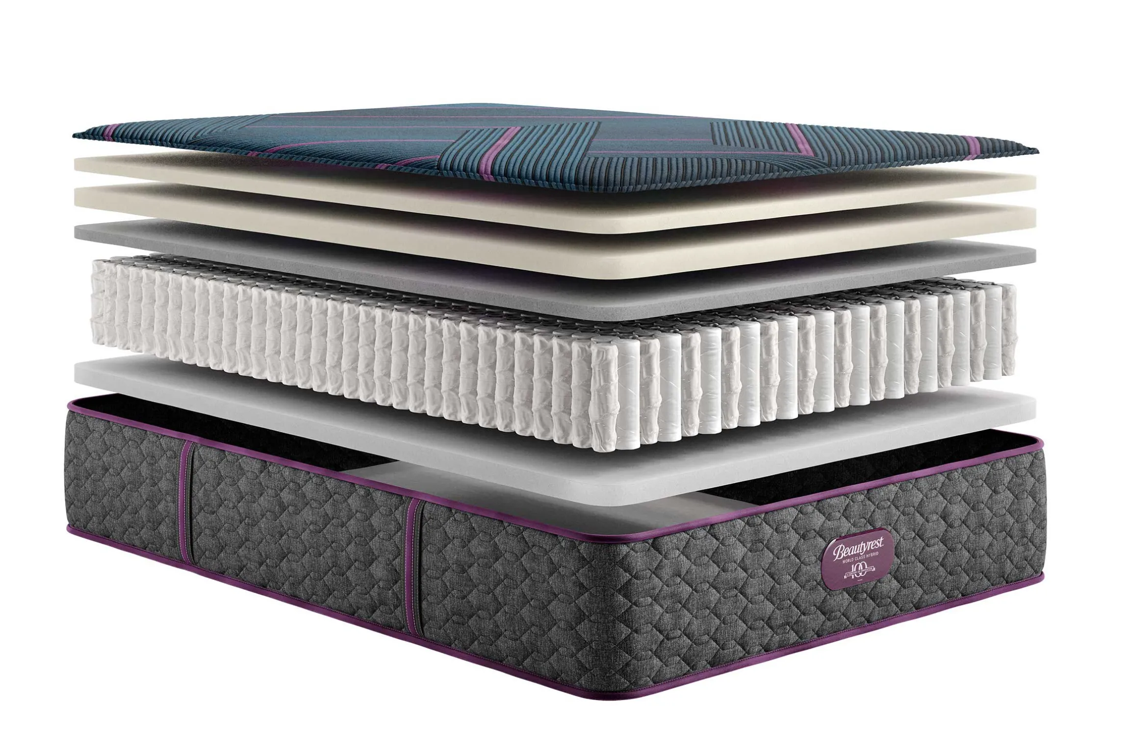 Beautyrest World Class Hybrid Level 3 Hybrid Plush Tight Top Mattress 13.25"