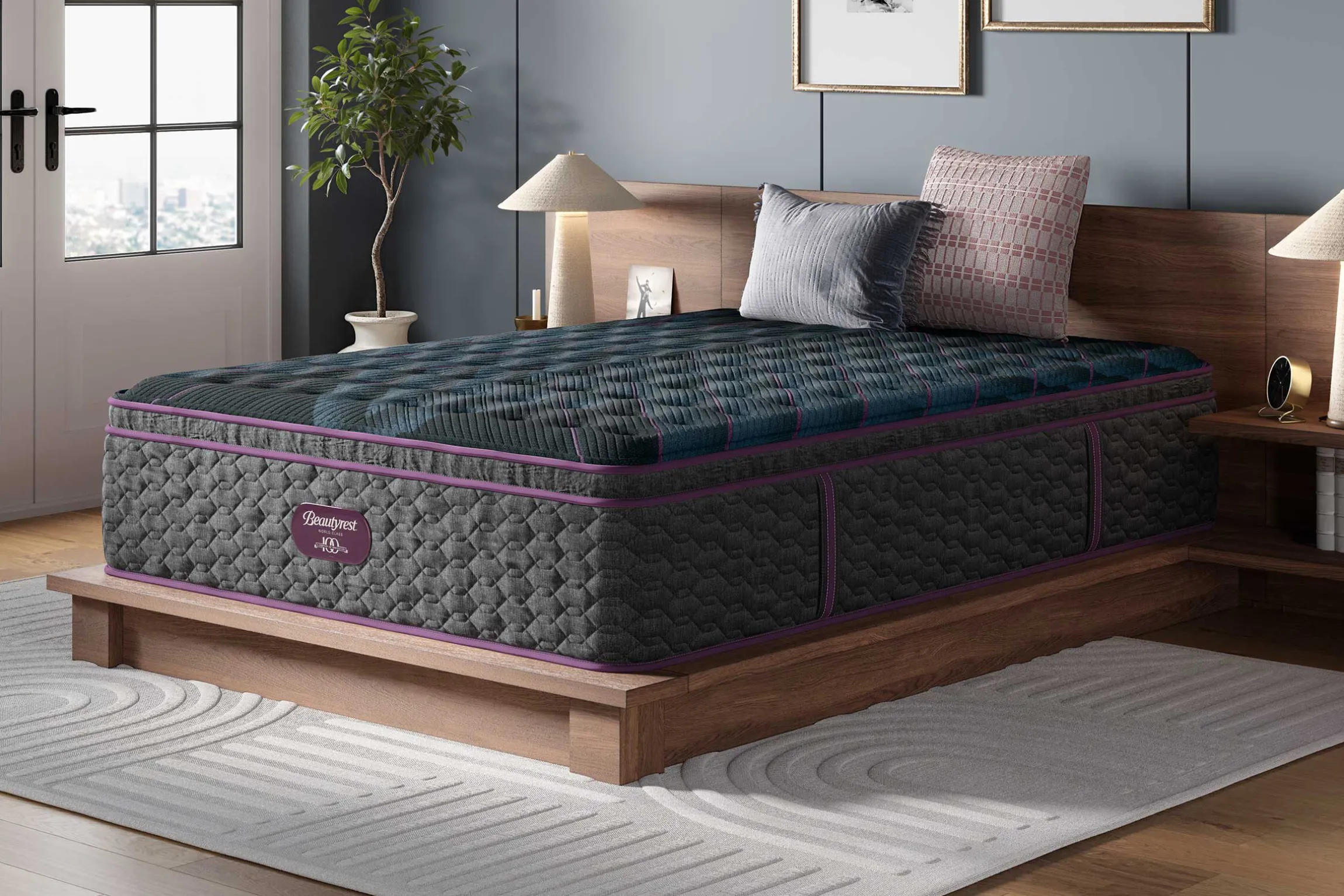 Beautyrest World Class Level 3 Medium Pillow Top Mattress 15.75"