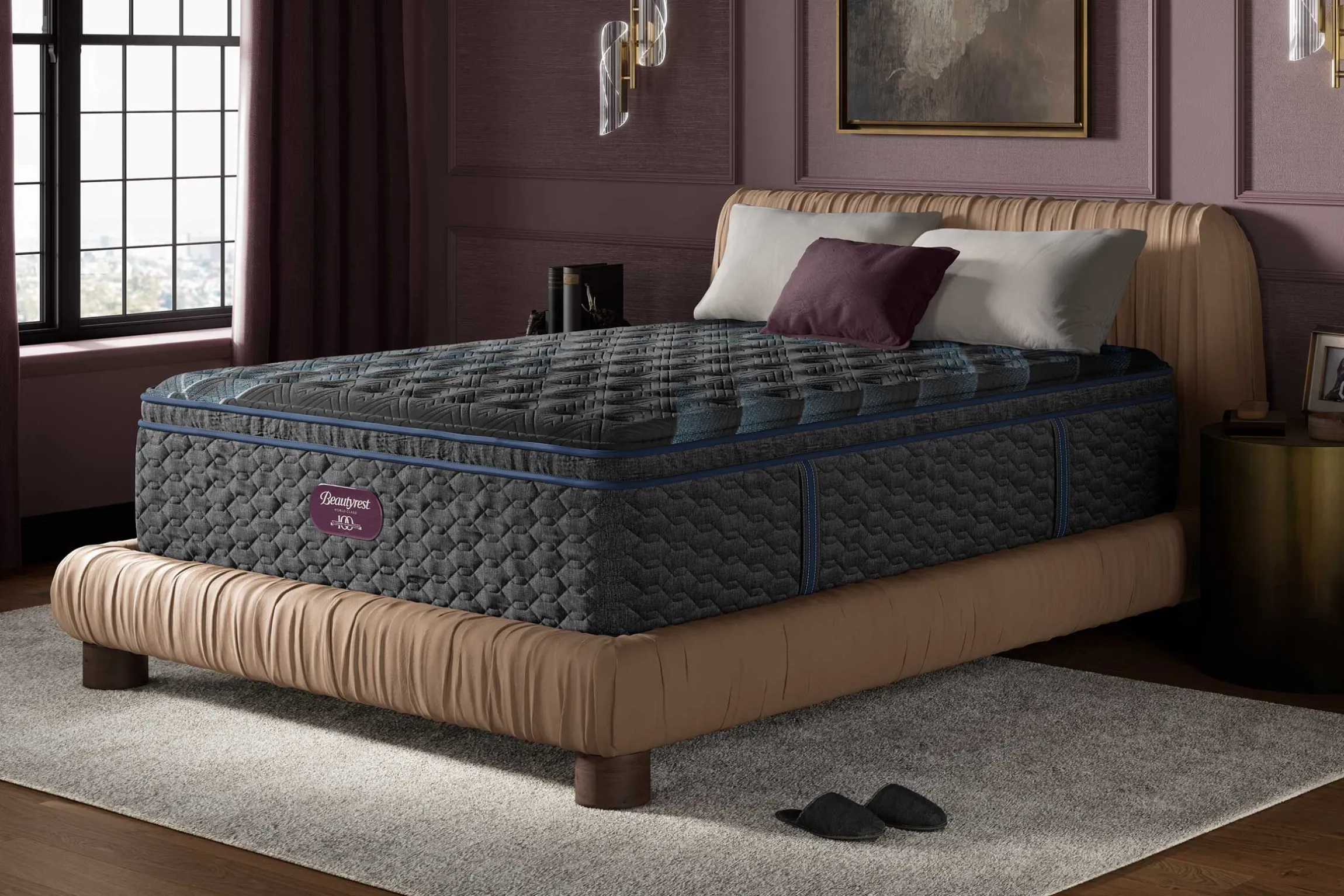 Beautyrest World Class Level 4 Firm Pillow Top Mattress 16.25"