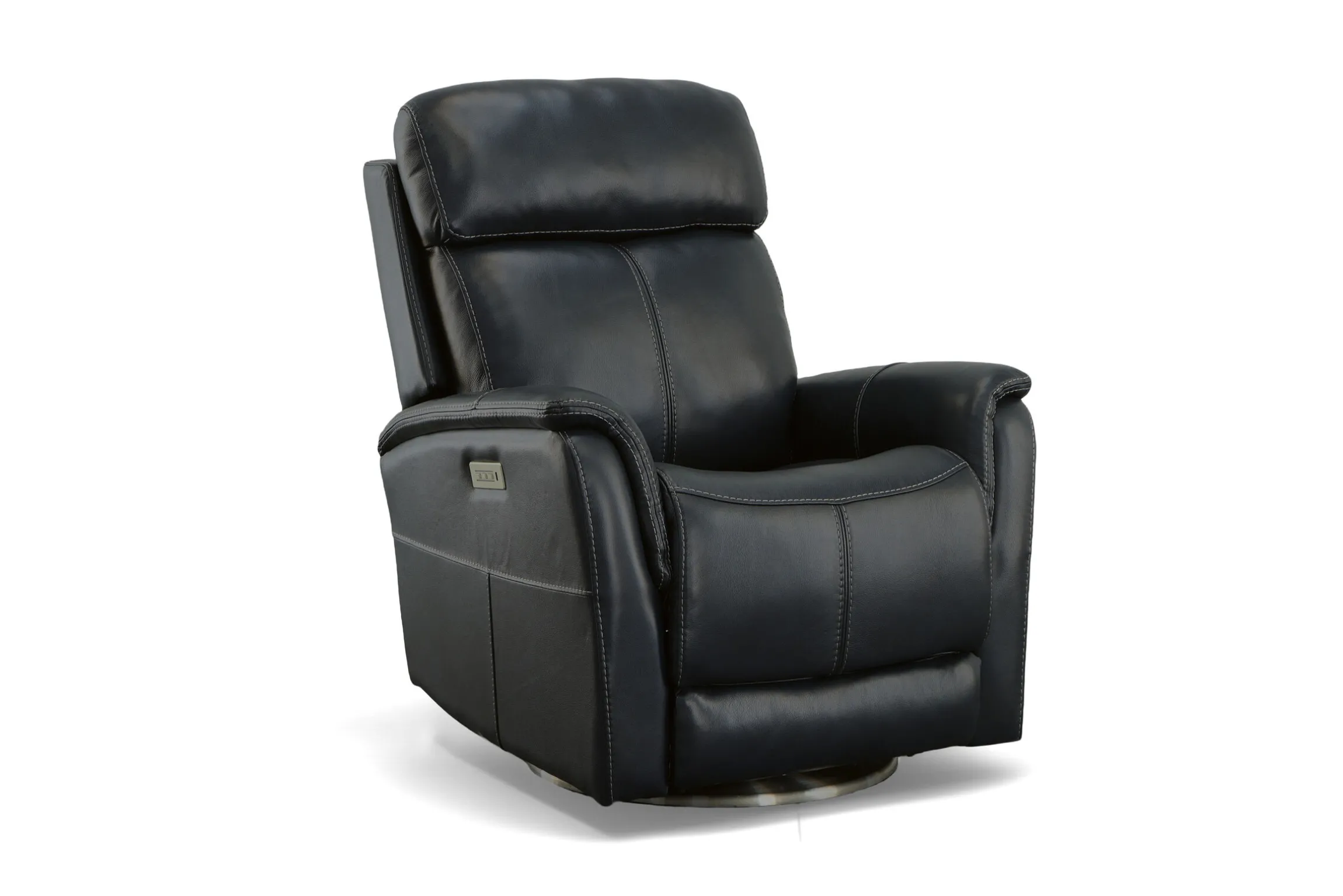 Flexsteel MOV 360 View Swivel Power Recliner w/Power Headrest And Lumbar