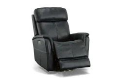 Flexsteel MOV 360 View Swivel Power Recliner w/Power Headrest And Lumbar