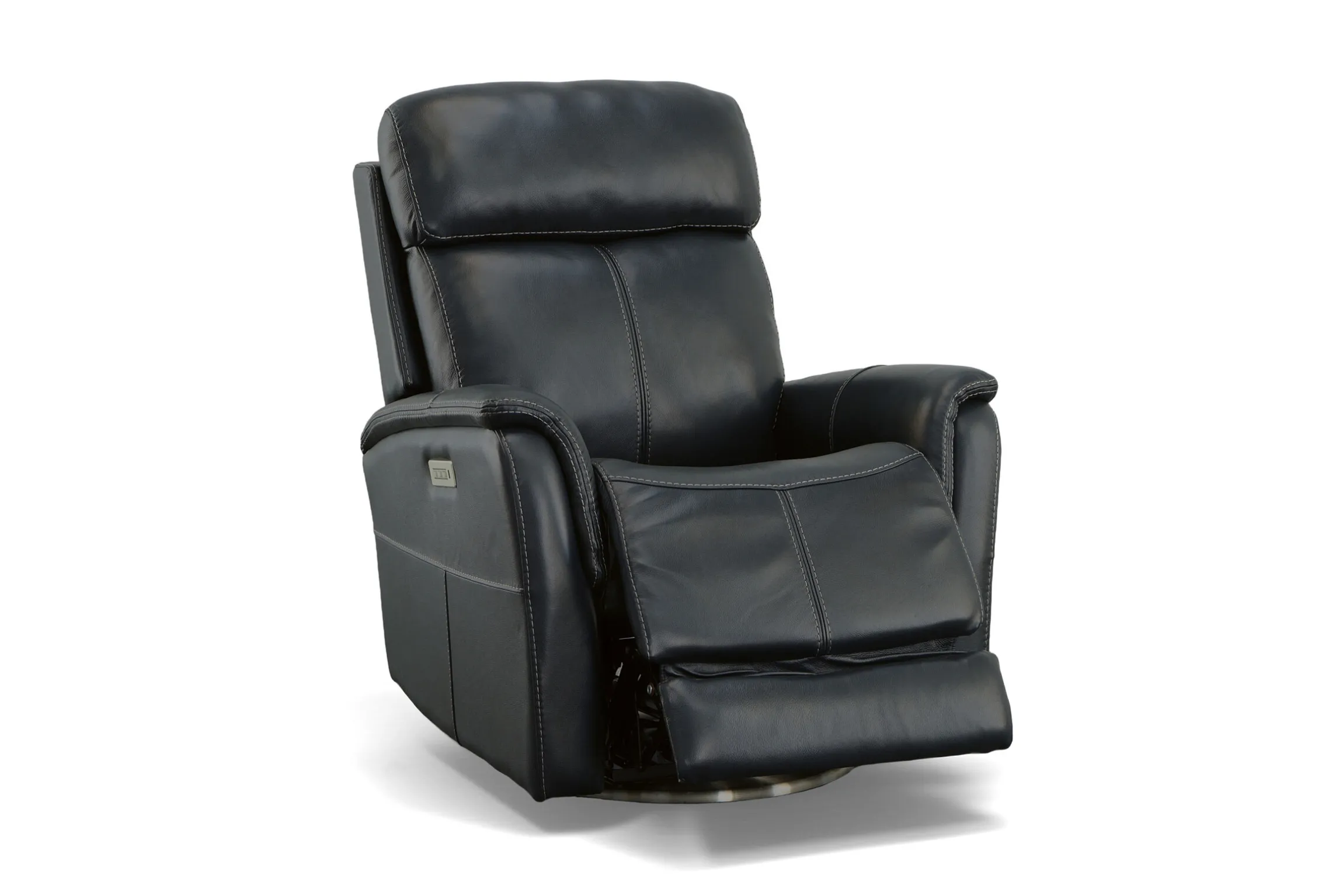 Flexsteel MOV 360 View Swivel Power Recliner w/Power Headrest And Lumbar