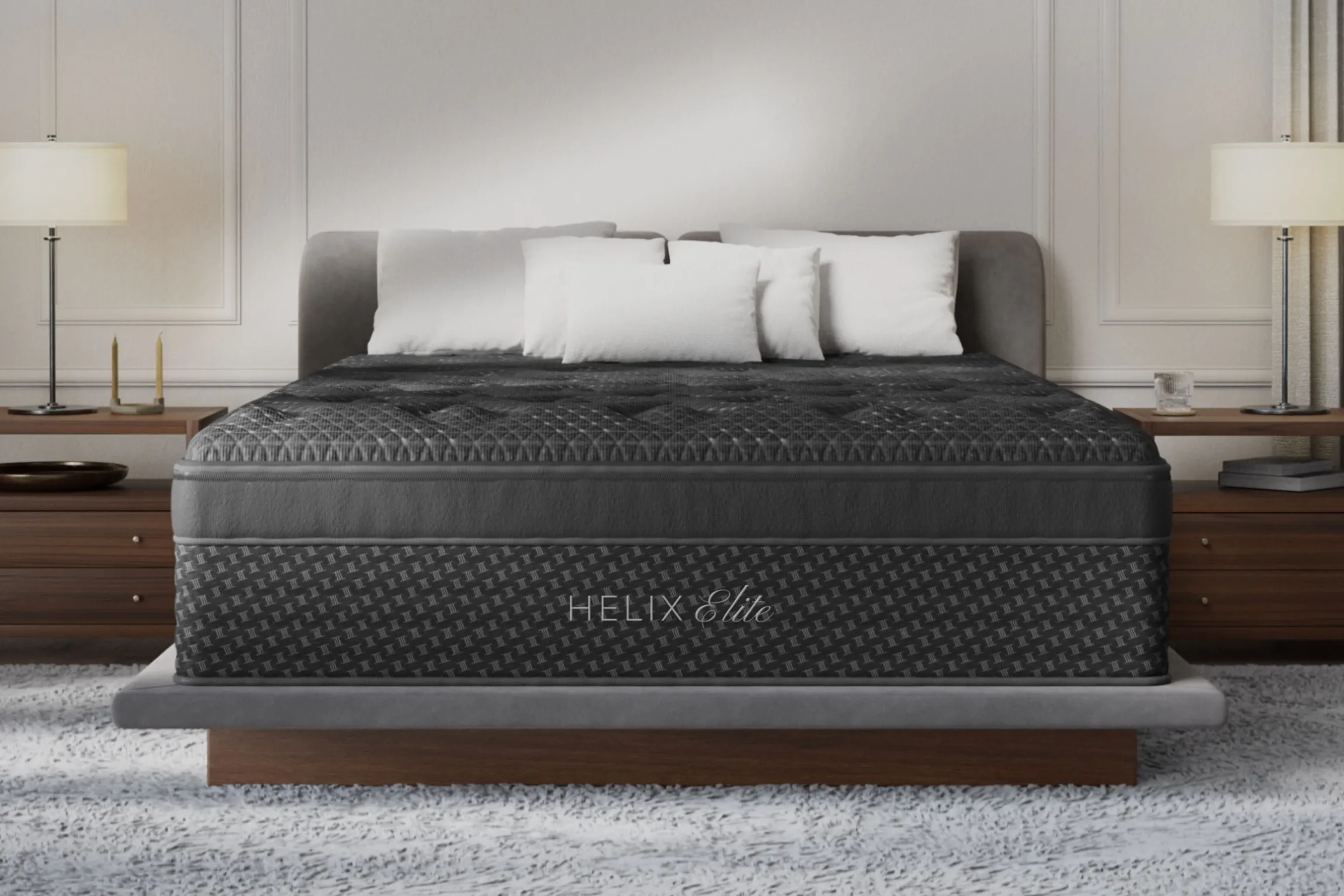 Helix Elite Midnight Medium Euro-Top Mattress 15"