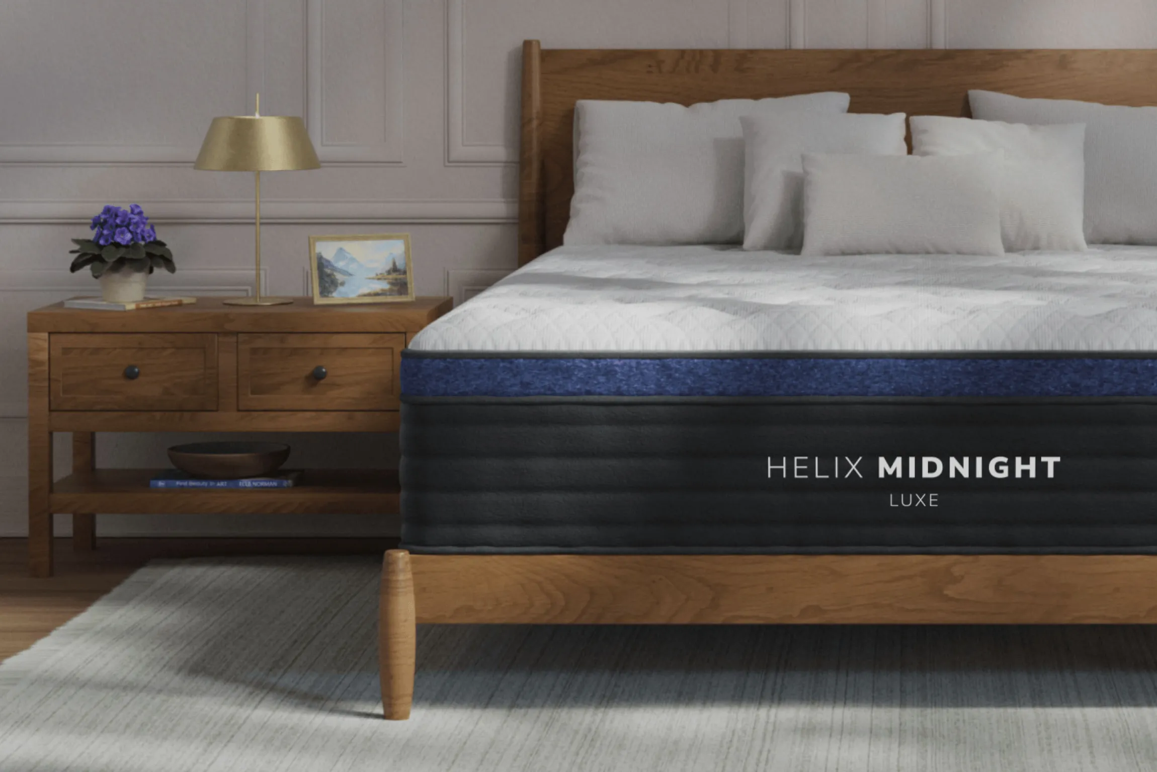 Helix Luxe Midnight Medium Euro-Top Mattress 13.5"