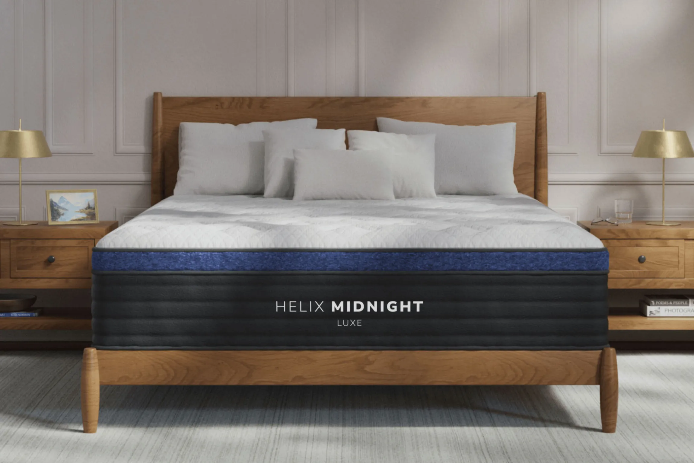 Helix Luxe Midnight Medium Euro-Top Mattress 13.5"