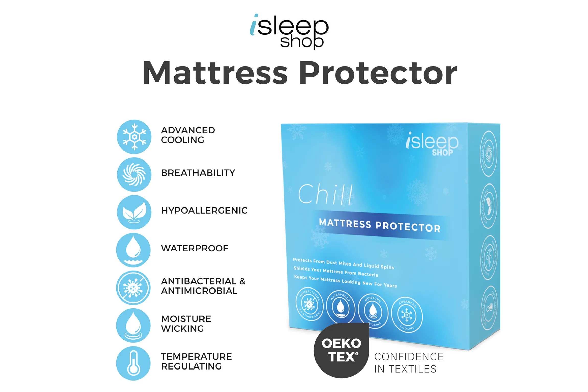 iSleep Shop Chill Cooling Mattress Protector