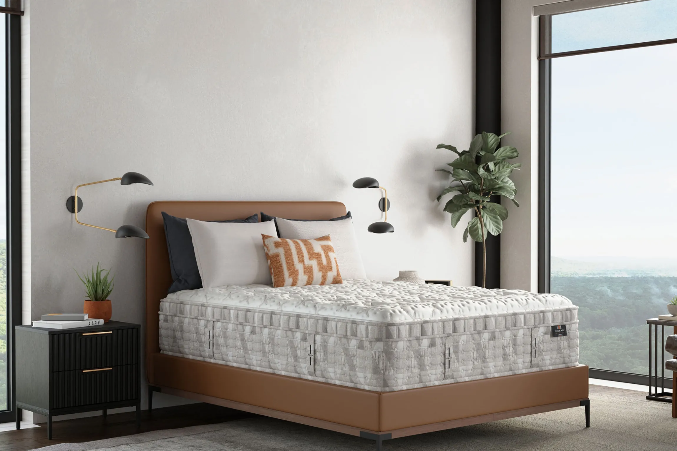 King Koil Intimate Handcrafted Culver Medium Euro-Top Mattress 15.25"
