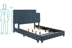Legends Home Bridger Square Bed Complete