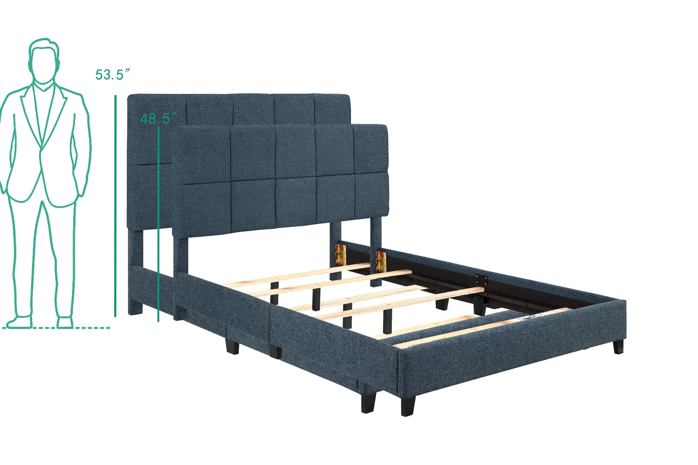 Legends Home Bridger Square Bed Complete