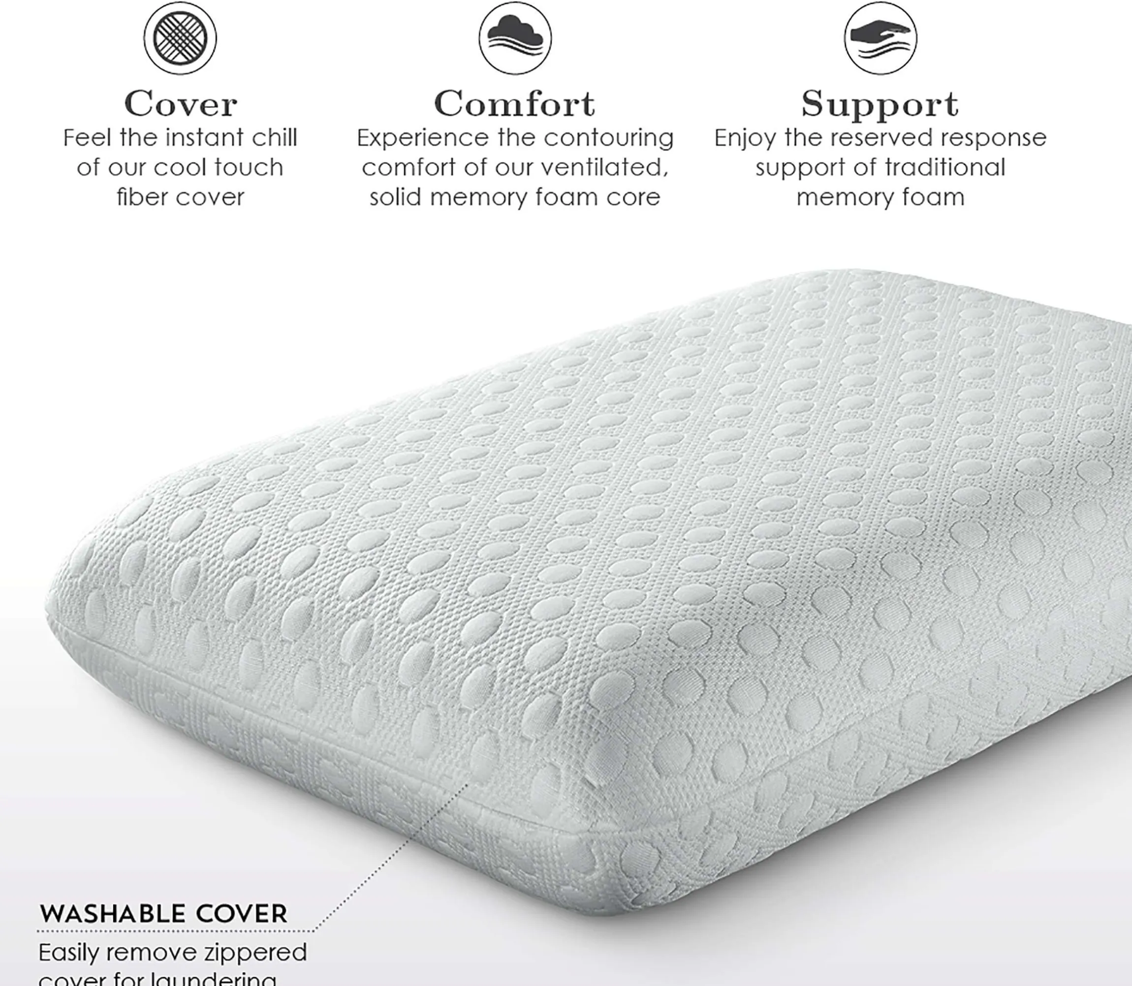 Purecare Fabrictech Cooling Memory Foam Pillow
