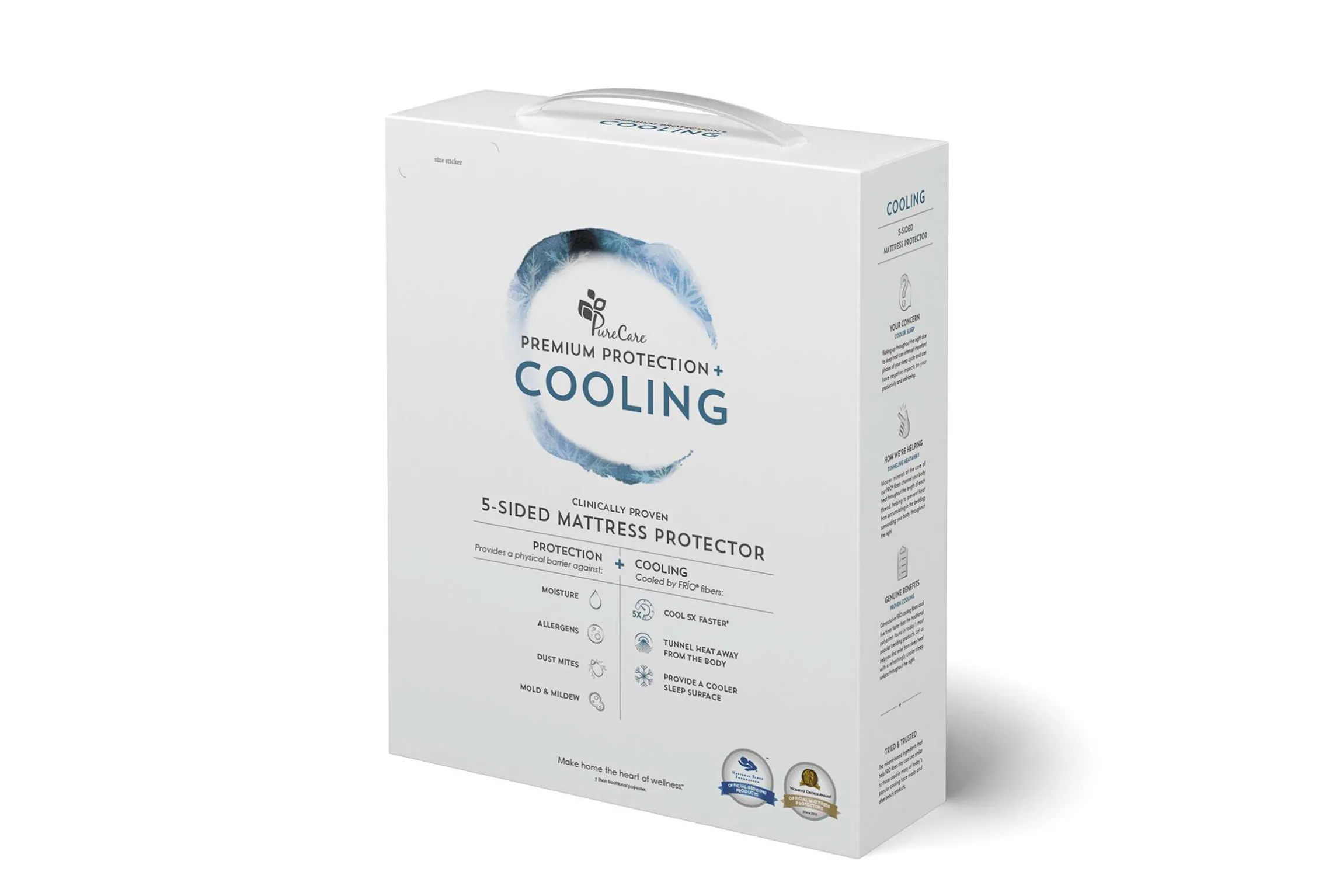 Purecare Frio Cooling 5-Sided Mattress Protector
