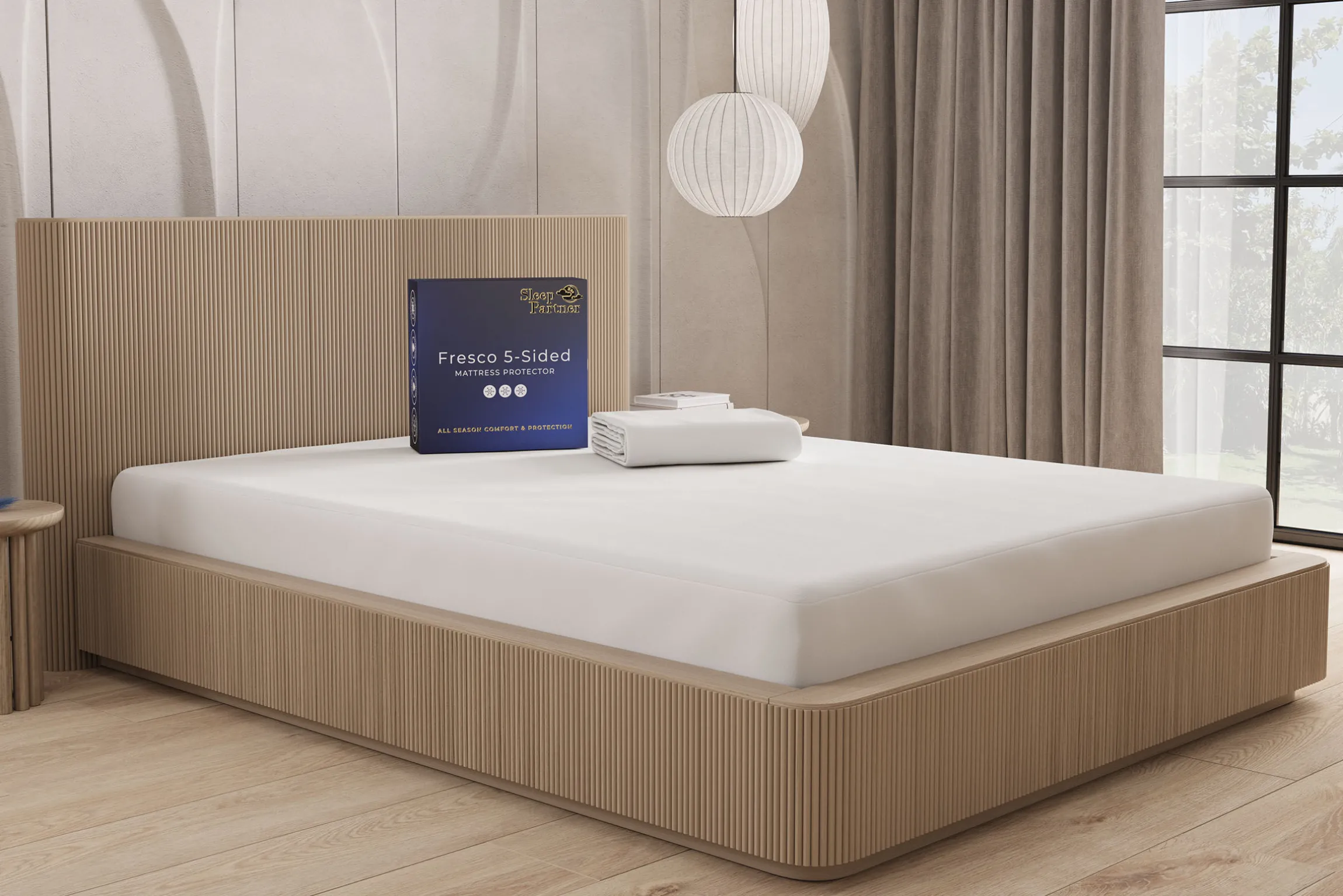 Sleep Partner ZZZ Fresco 5-Sided Mattress Protector