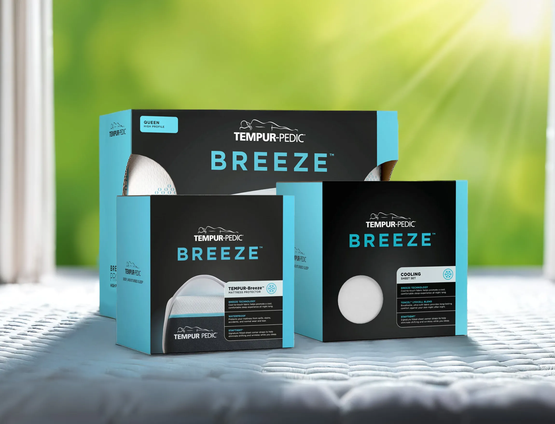 Tempur-Pedic Breeze Cooling Bedding Bundle